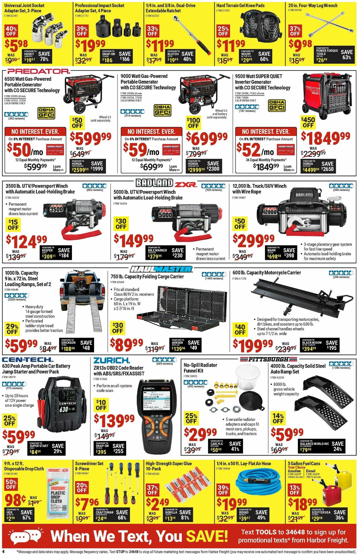Harbor Freight Tools Weekly Ad from June 9