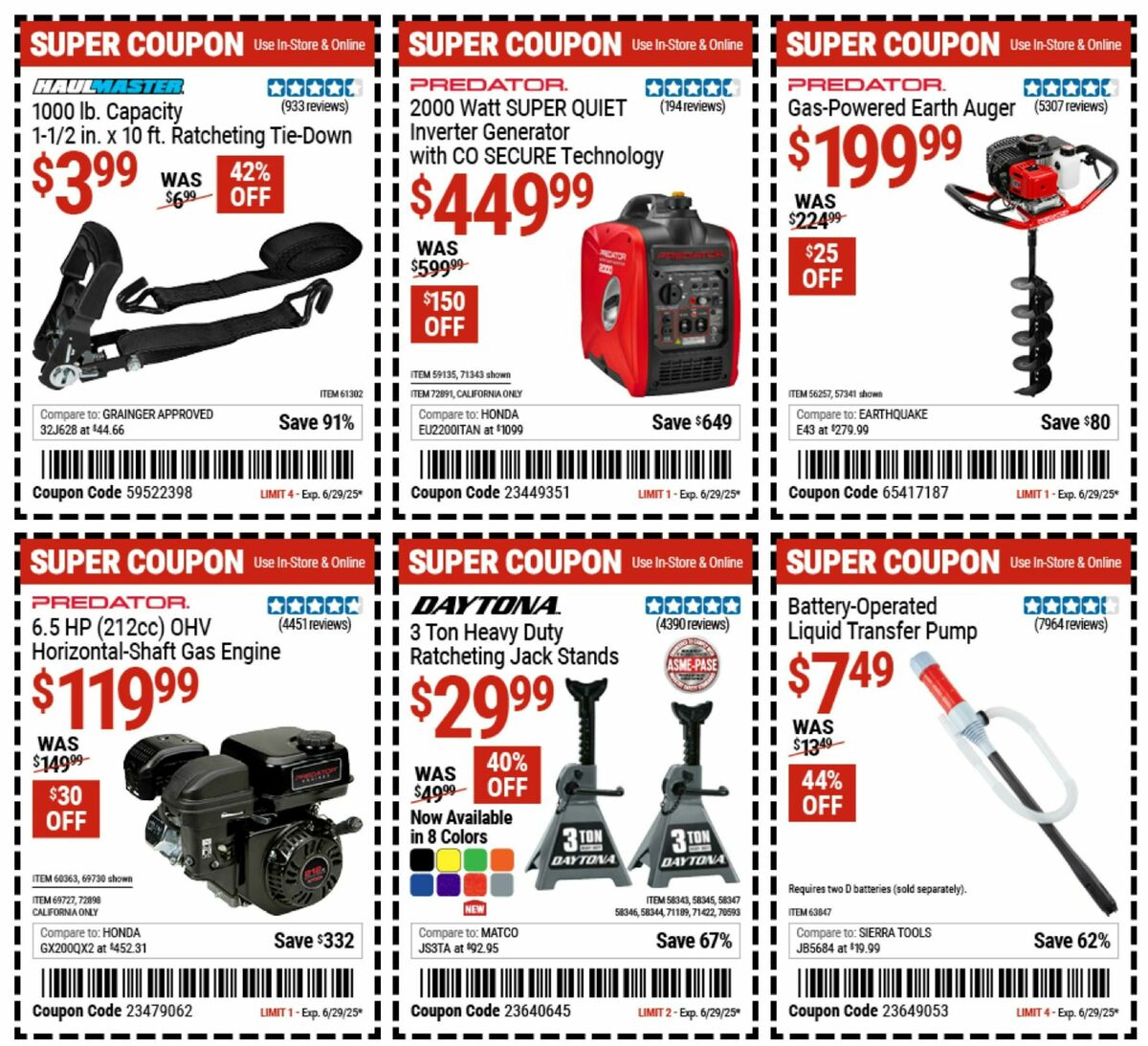 Harbor Freight Tools Weekly Ad from June 16