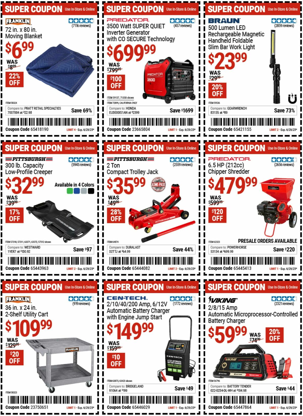 Harbor Freight Tools Weekly Ad from June 16