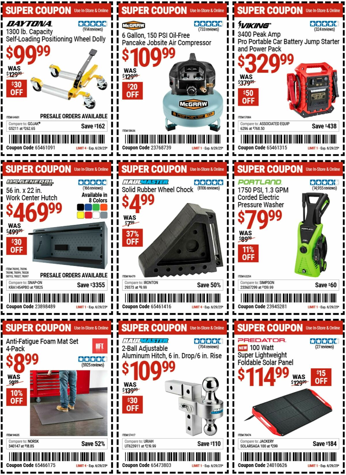 Harbor Freight Tools Weekly Ad from June 16