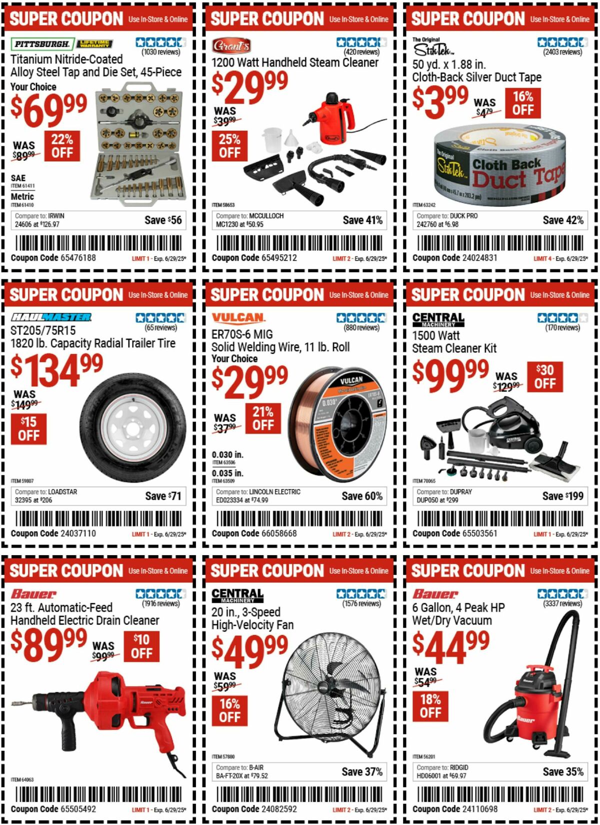 Harbor Freight Tools Weekly Ad from June 16