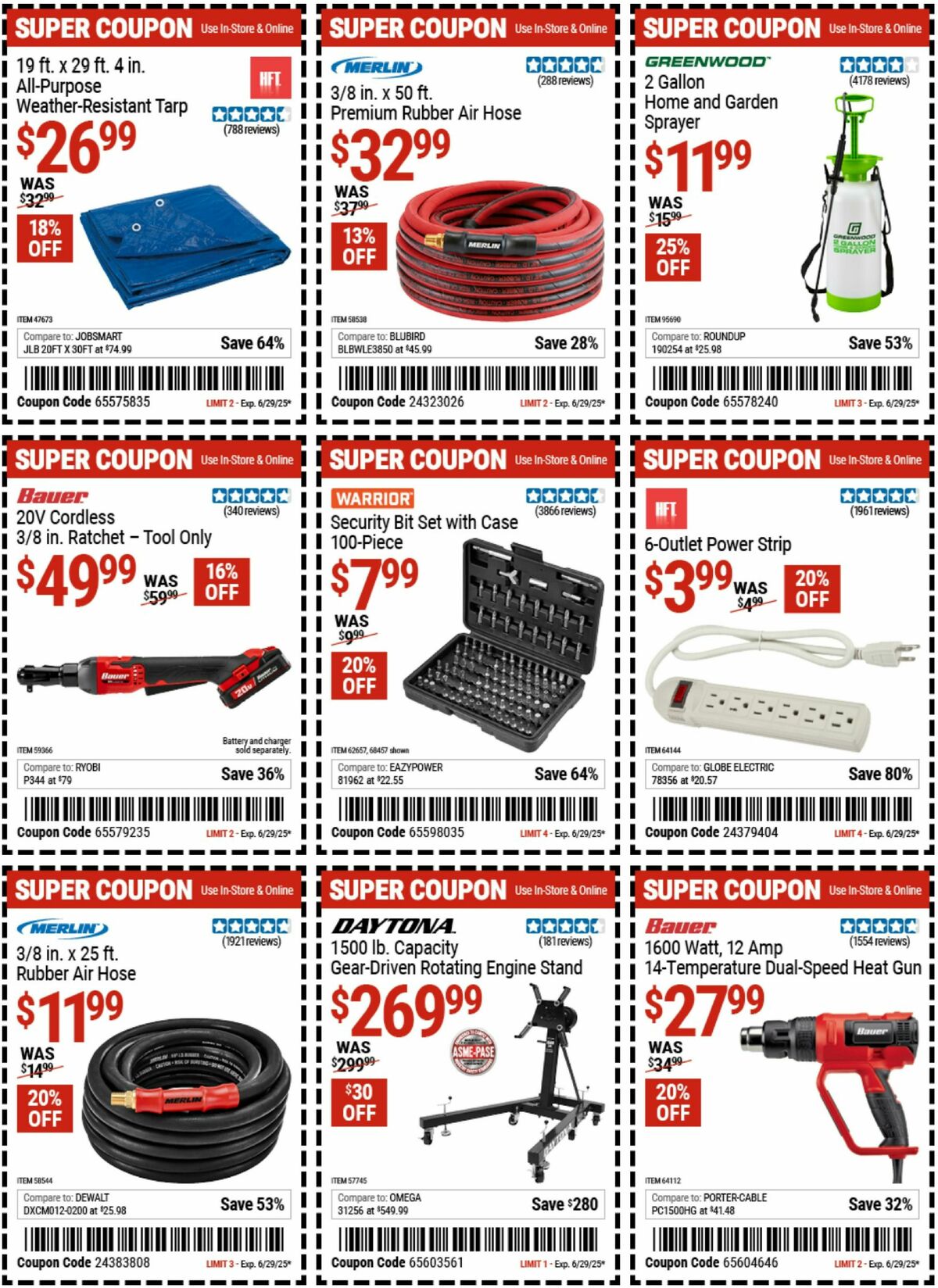 Harbor Freight Tools Weekly Ad from June 16