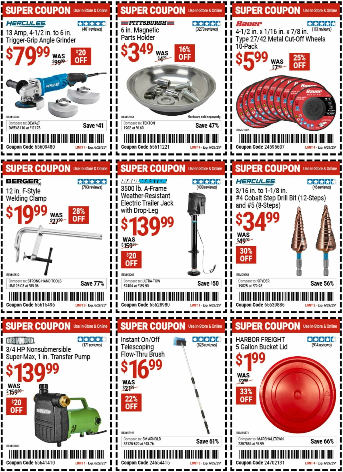 Harbor Freight Tools Weekly Ad from June 16