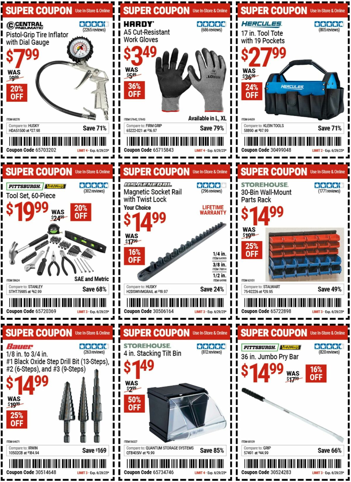 Harbor Freight Tools Weekly Ad from June 16