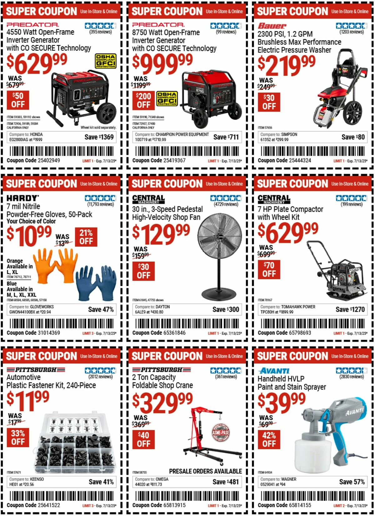 Harbor Freight Tools Weekly Ad from June 30
