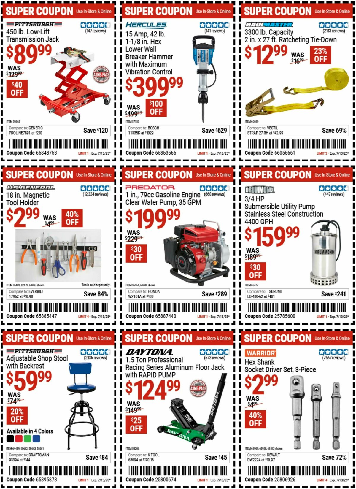 Harbor Freight Tools Weekly Ad from June 30