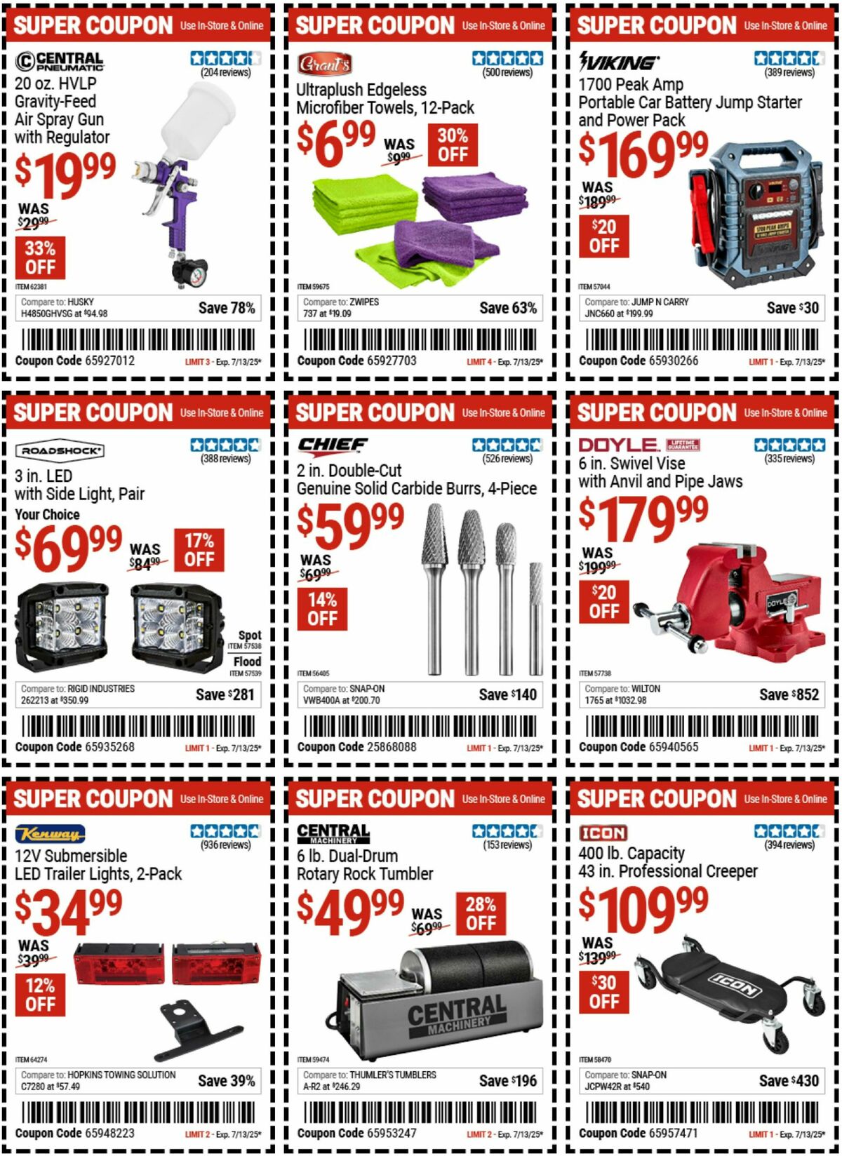 Harbor Freight Tools Weekly Ad from June 30