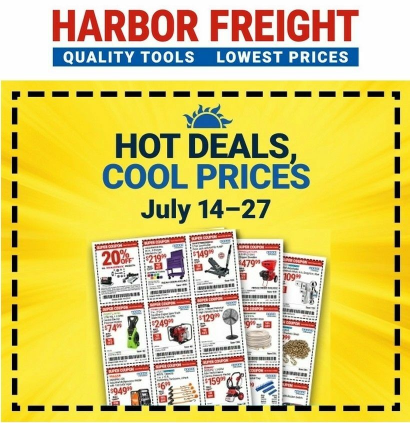 Harbor Freight Tools Weekly Ad from July 14