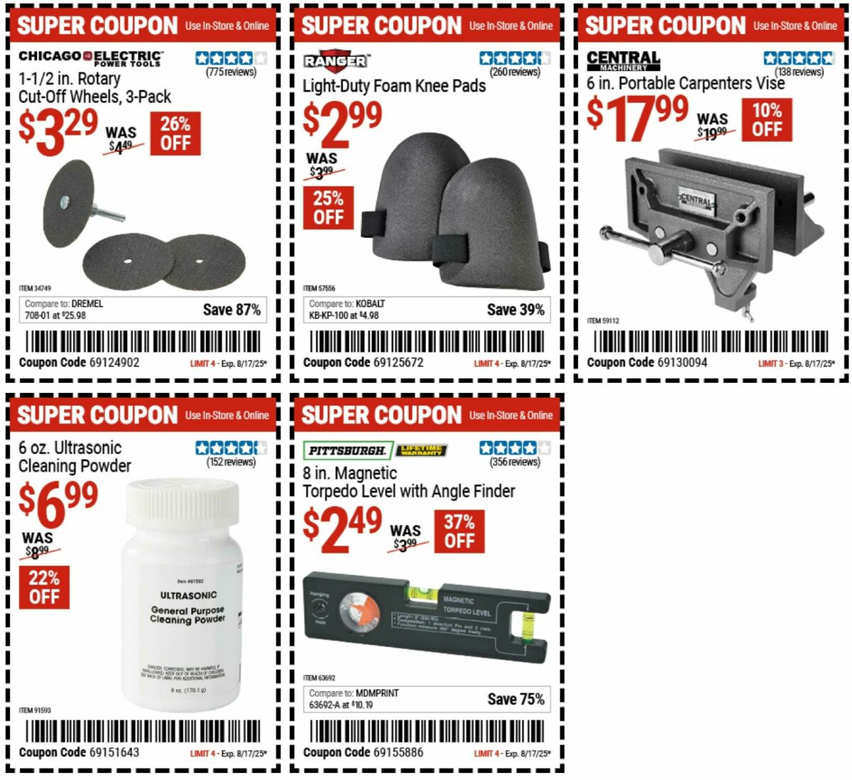 Harbor Freight Tools Weekly Ad from July 28