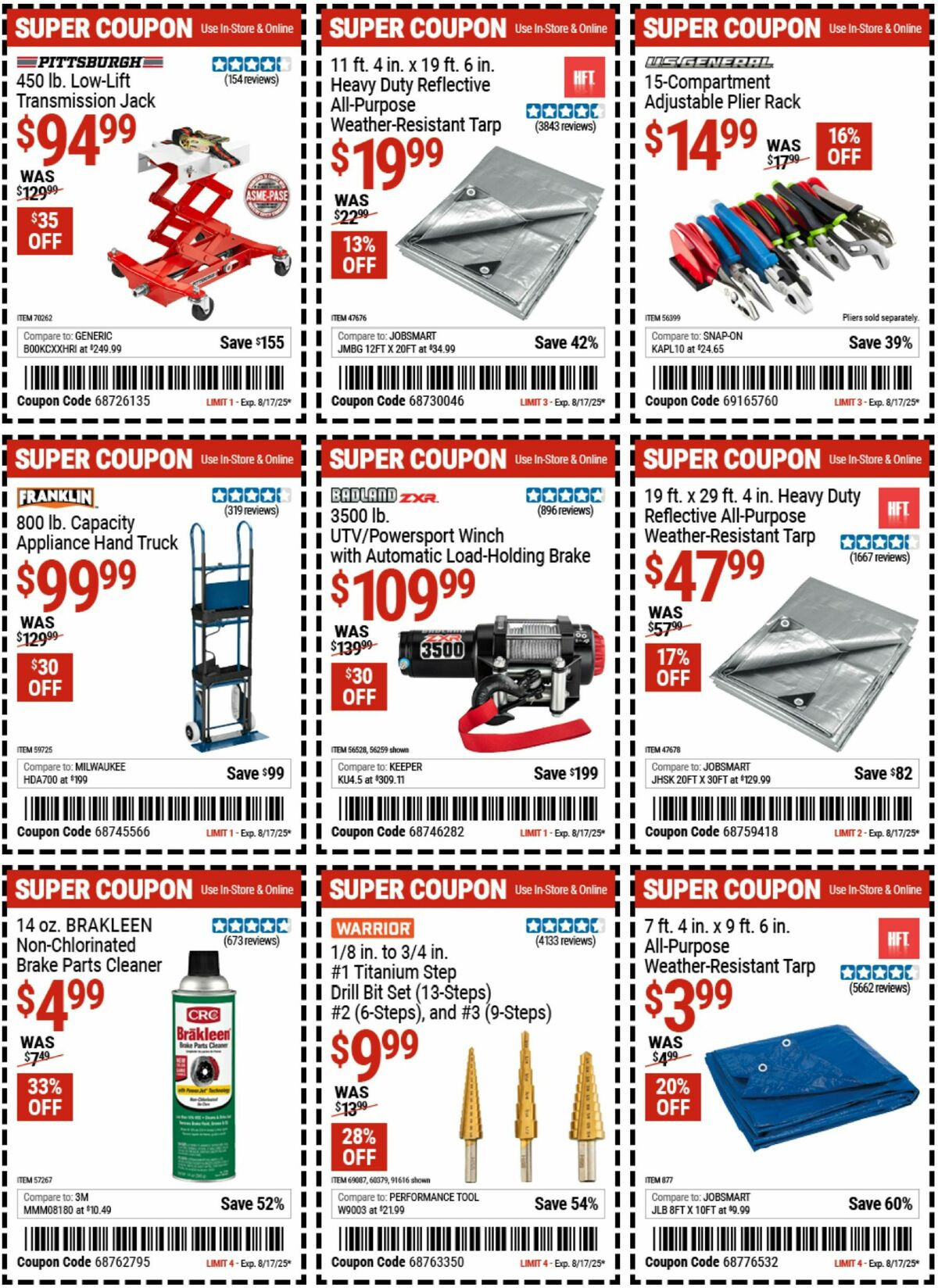 Harbor Freight Tools Weekly Ad from July 28