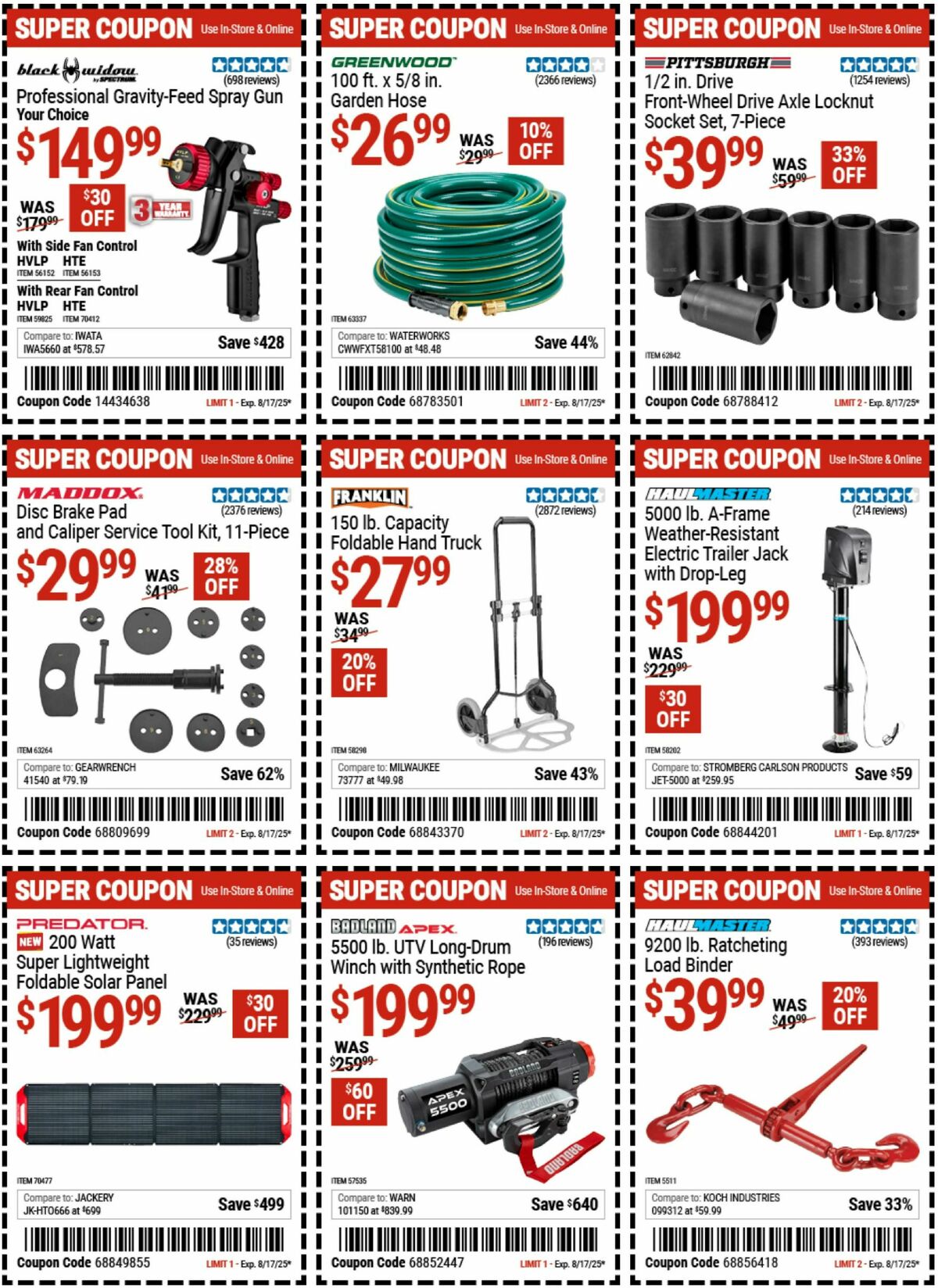 Harbor Freight Tools Weekly Ad from July 28
