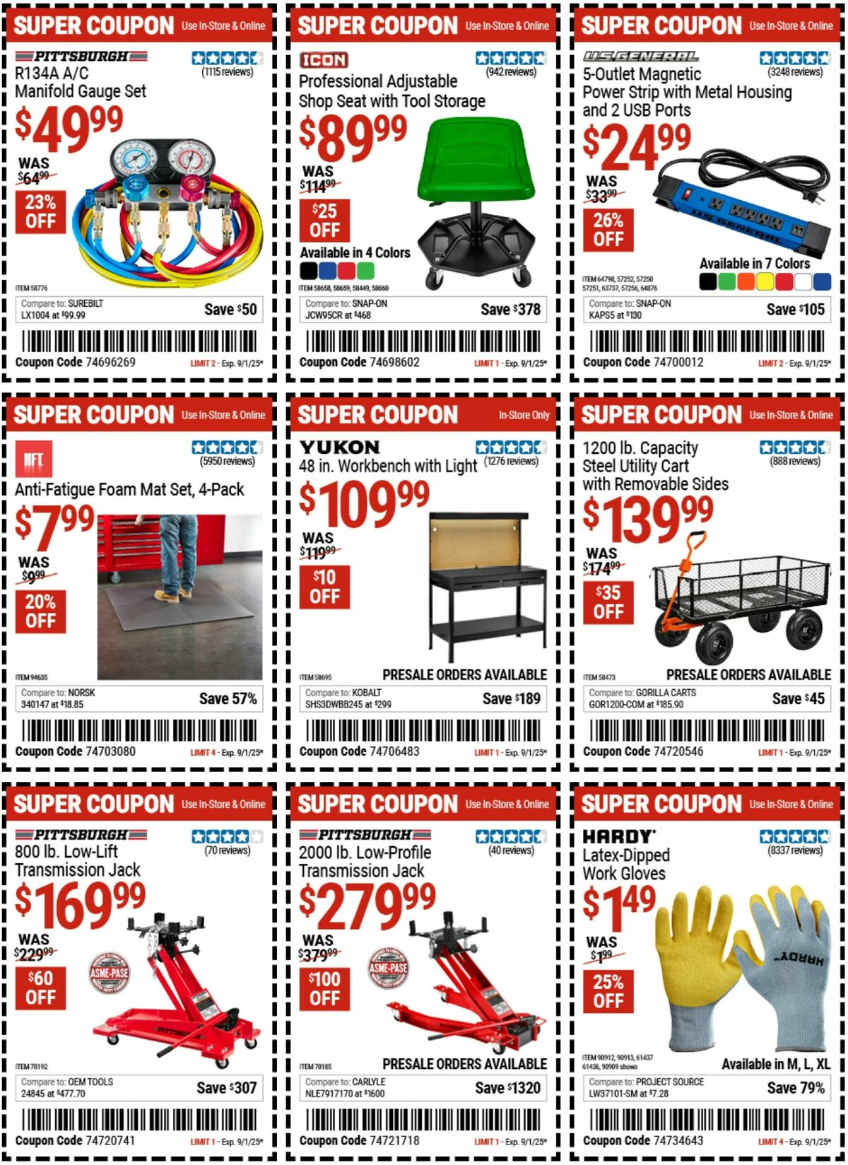Harbor Freight Tools Weekly Ad from August 18