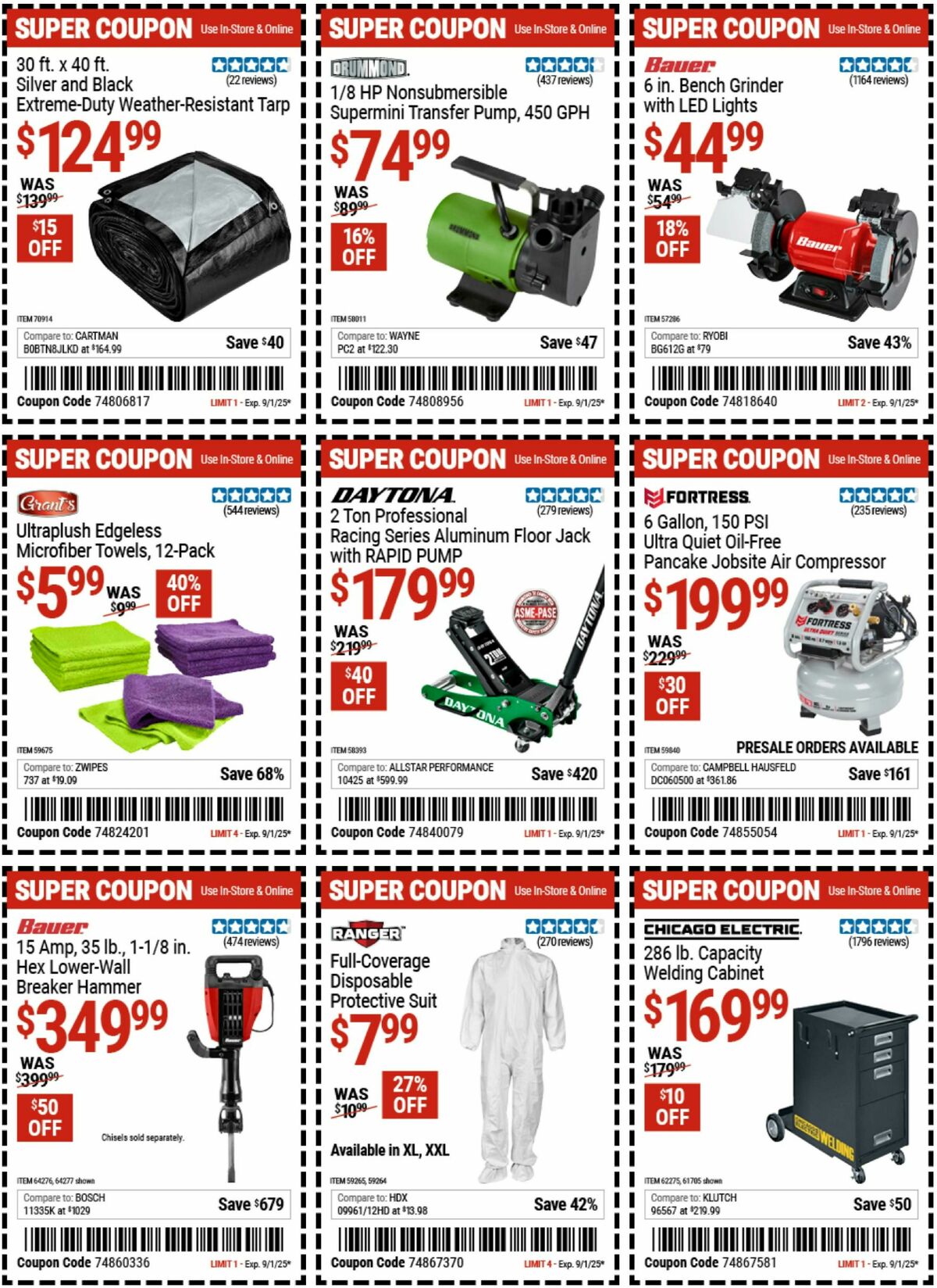 Harbor Freight Tools Weekly Ad from August 18