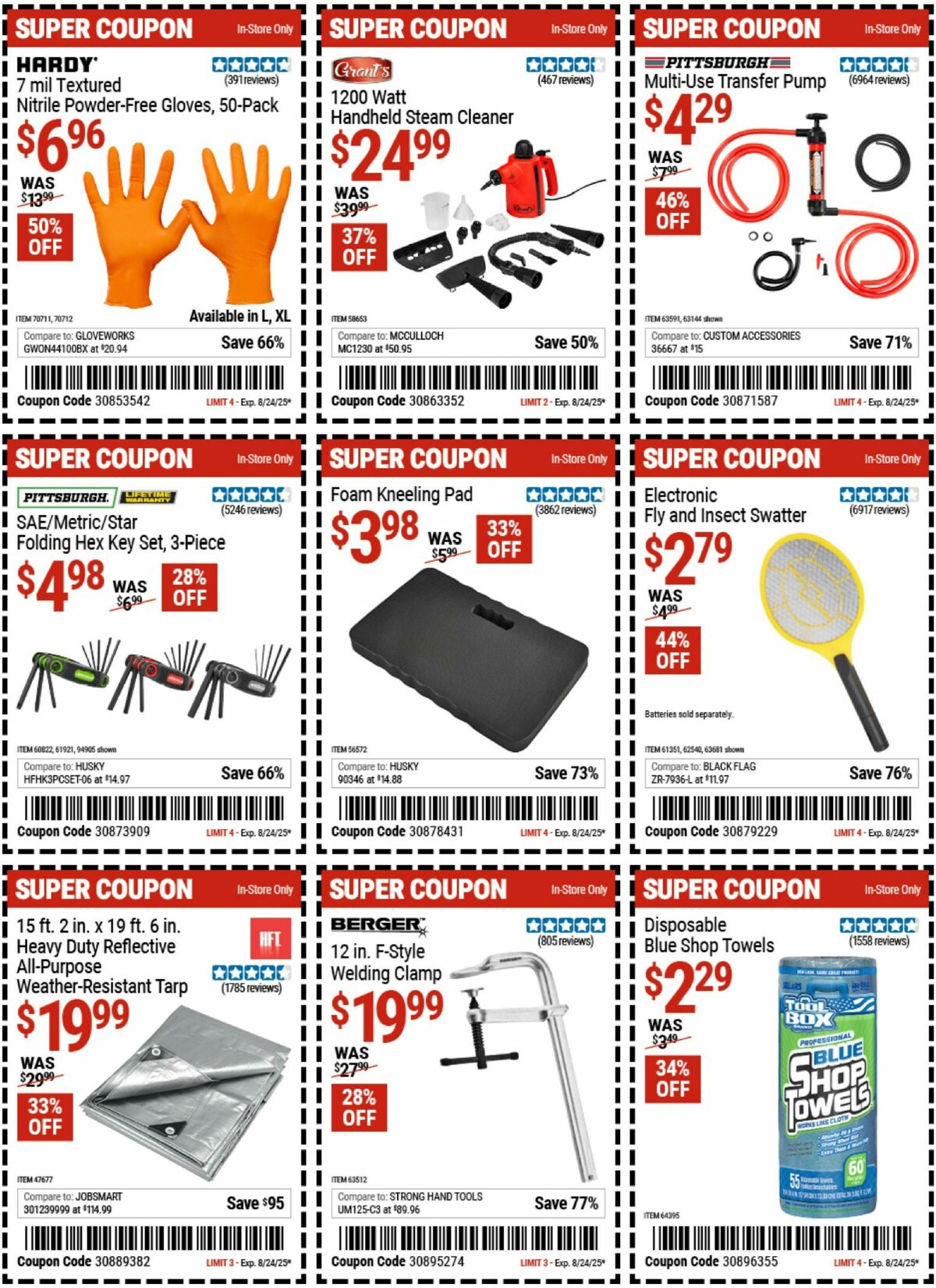 Harbor Freight Tools Weekly Ad from August 22