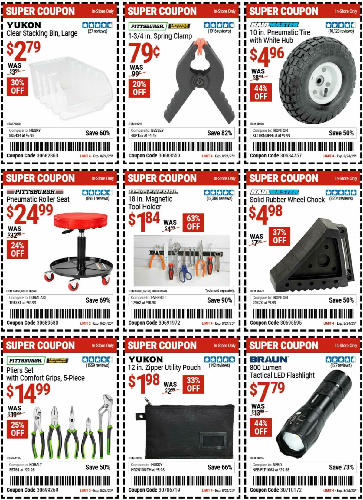 Harbor Freight Tools Weekly Ad from August 22