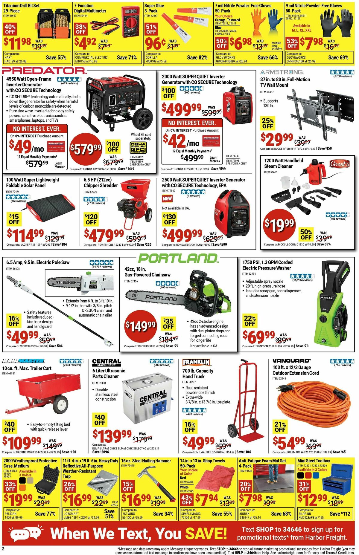 Harbor Freight Tools Weekly Ad from October 6