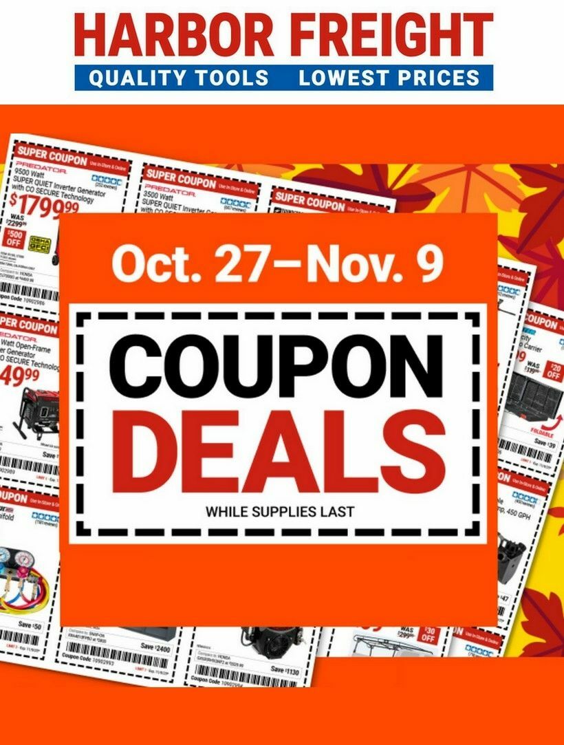 Harbor Freight Tools Weekly Ad from October 27