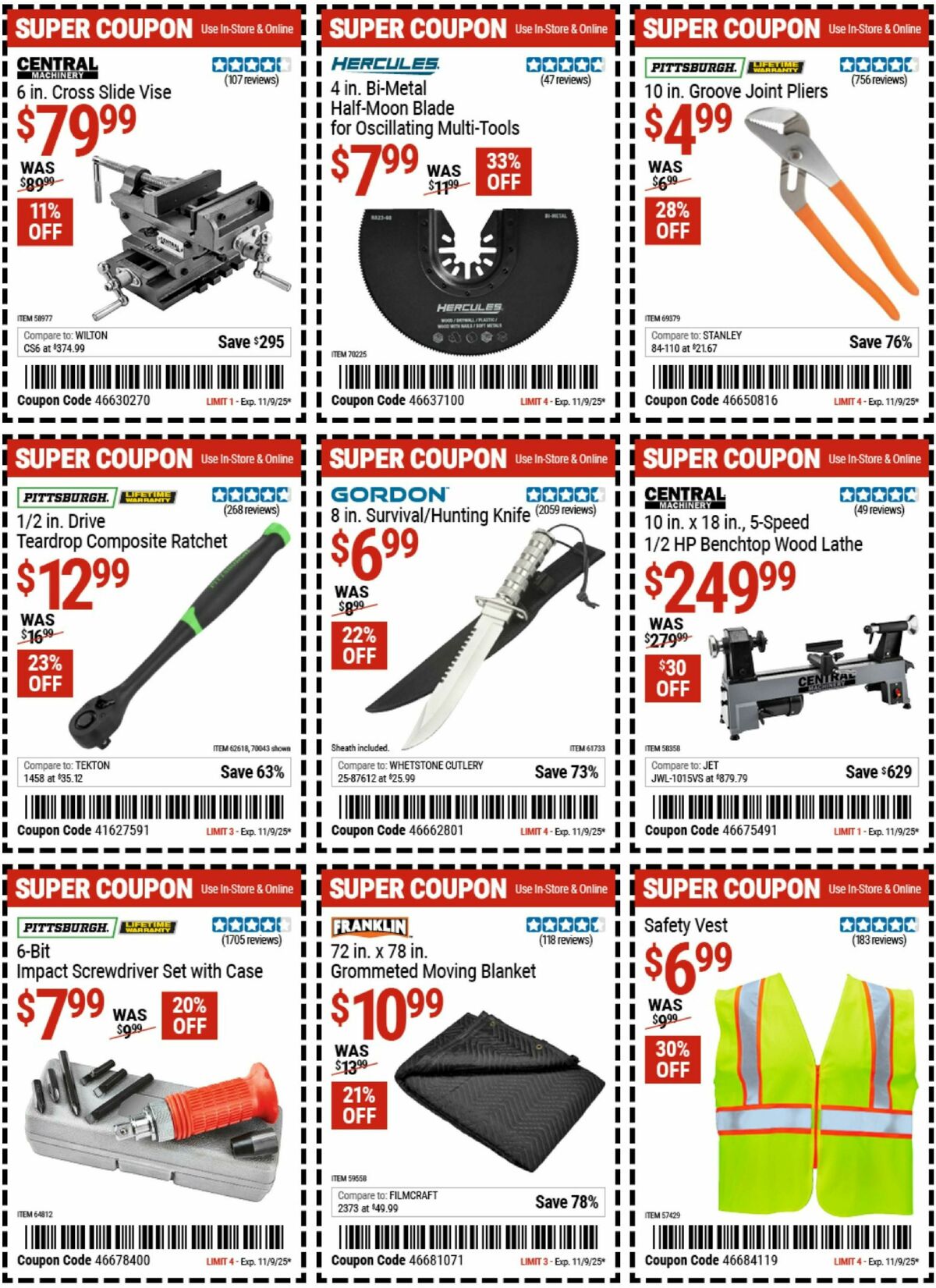 Harbor Freight Tools Weekly Ad from October 27