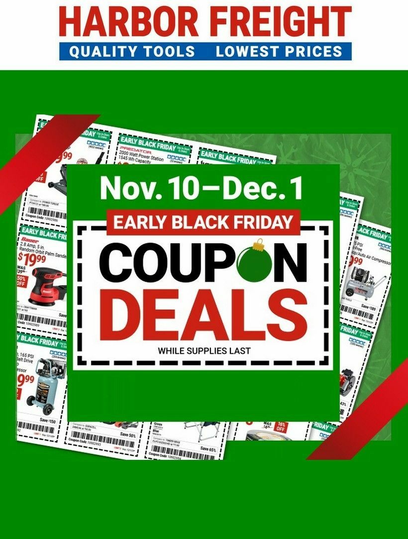 Harbor Freight Tools Weekly Ad from November 10