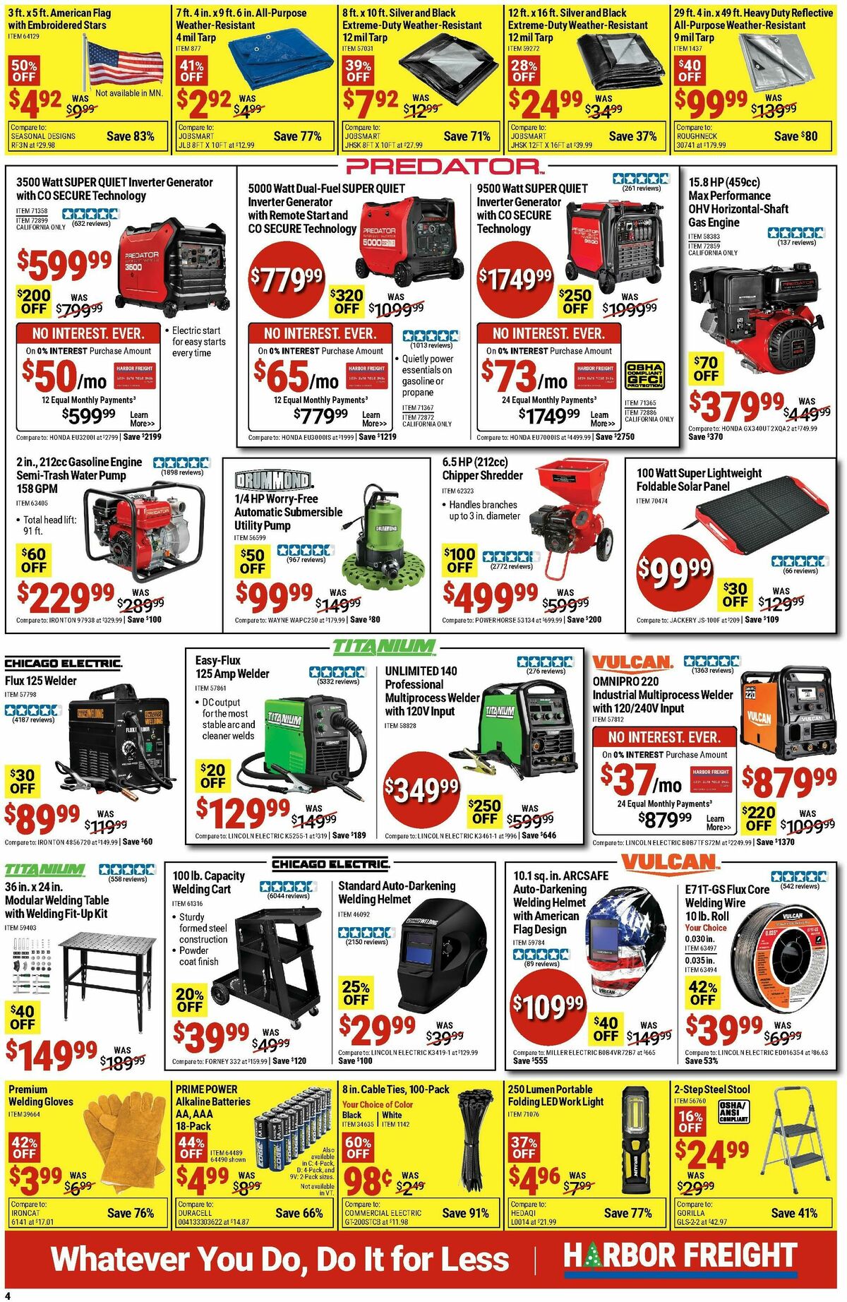 Harbor Freight Tools Black Friday Weekly Ad from November 24