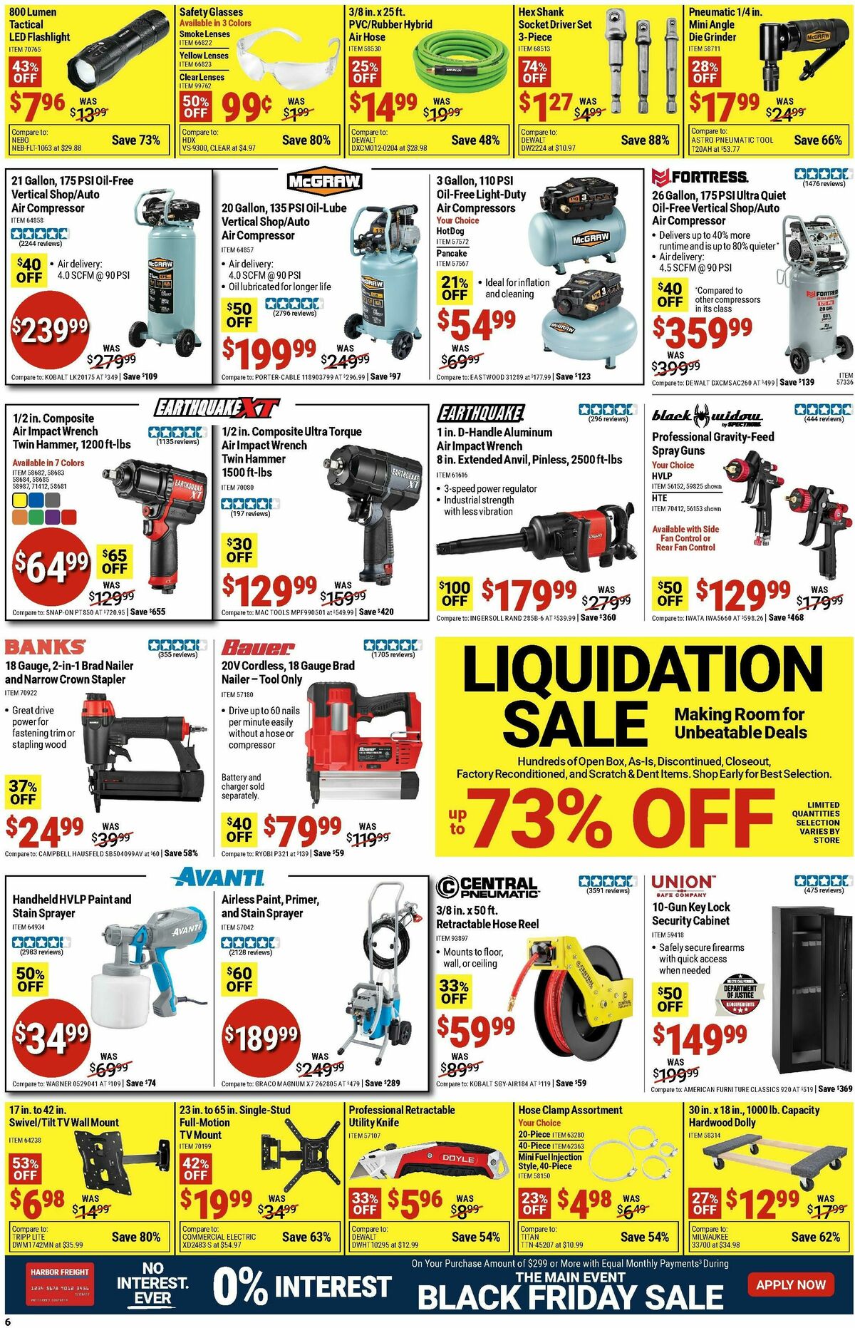 Harbor Freight Tools Black Friday Weekly Ad from November 24