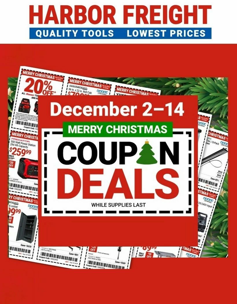 Harbor Freight Tools Weekly Ad from December 2