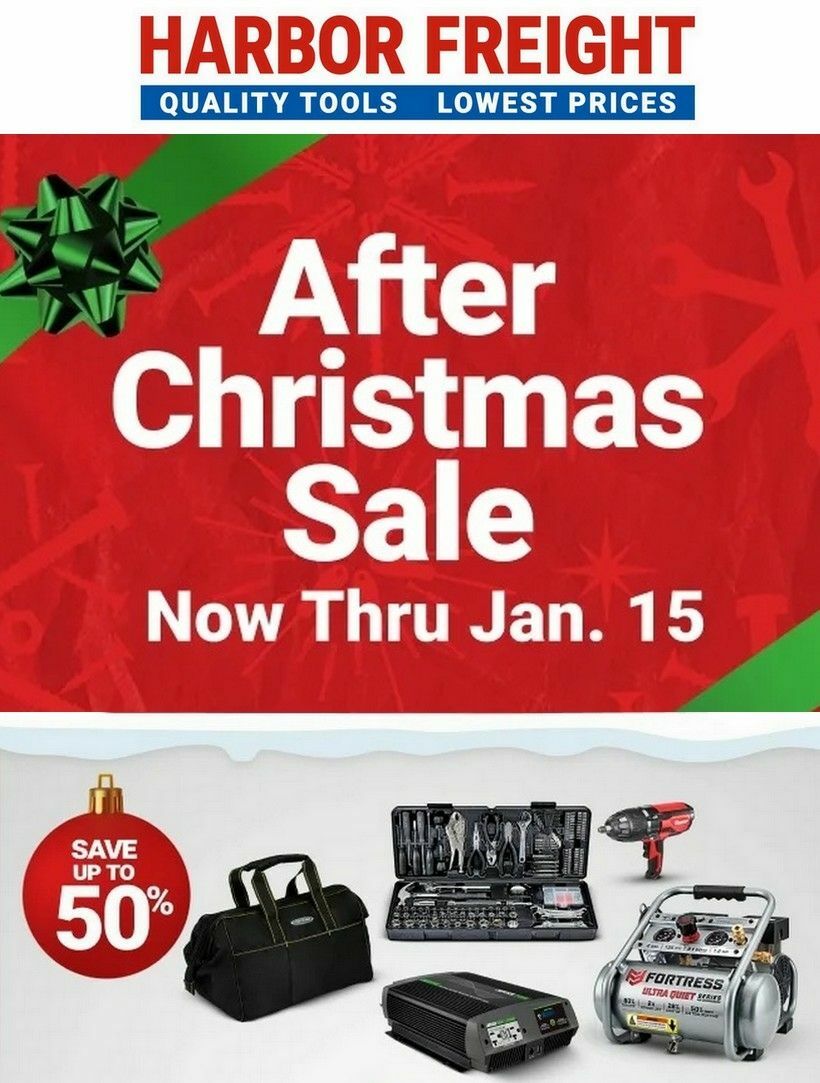 Harbor Freight Tools Weekly Ad from December 28