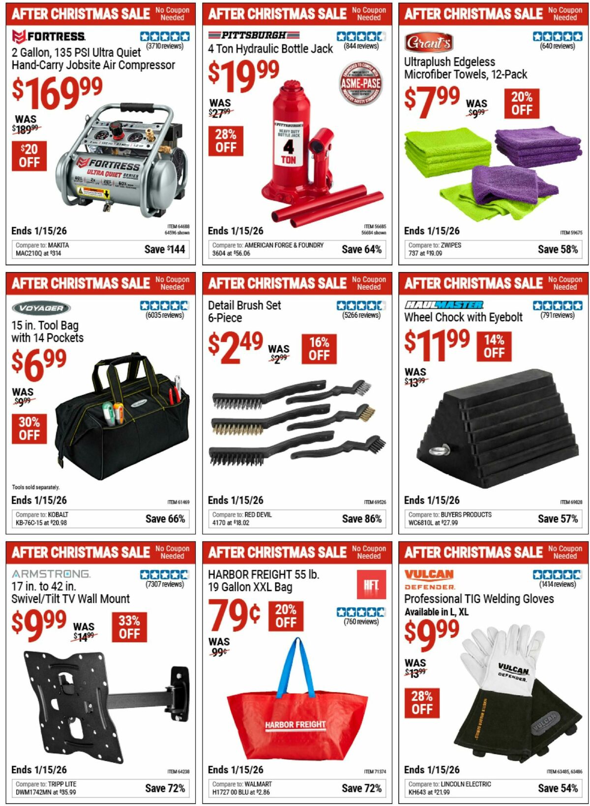 Harbor Freight Tools Weekly Ad from December 28