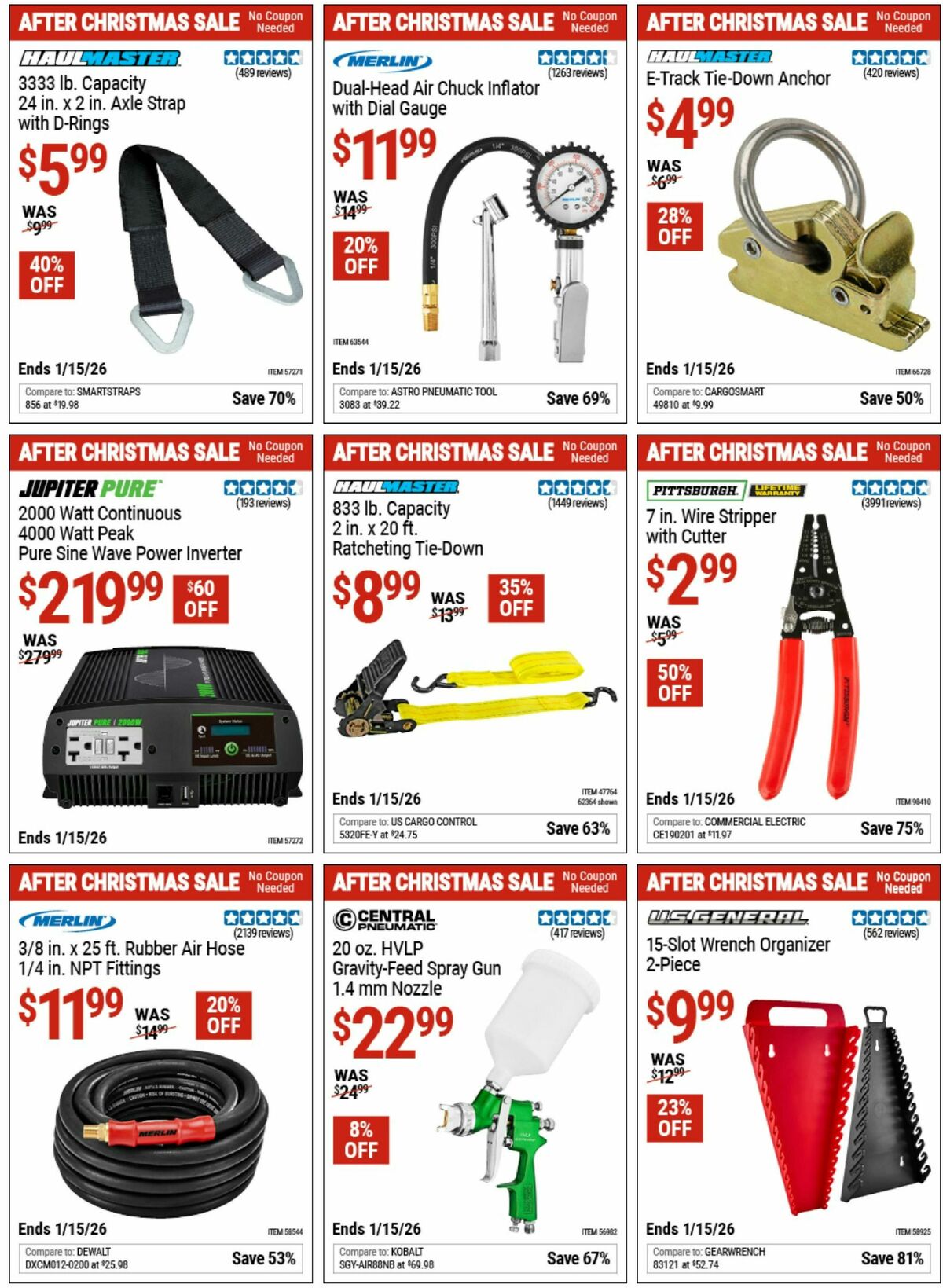 Harbor Freight Tools Weekly Ad from December 28