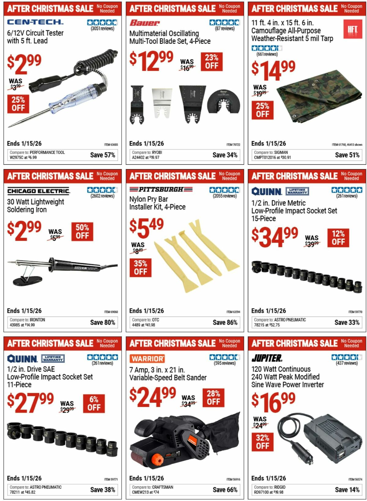 Harbor Freight Tools Weekly Ad from December 28