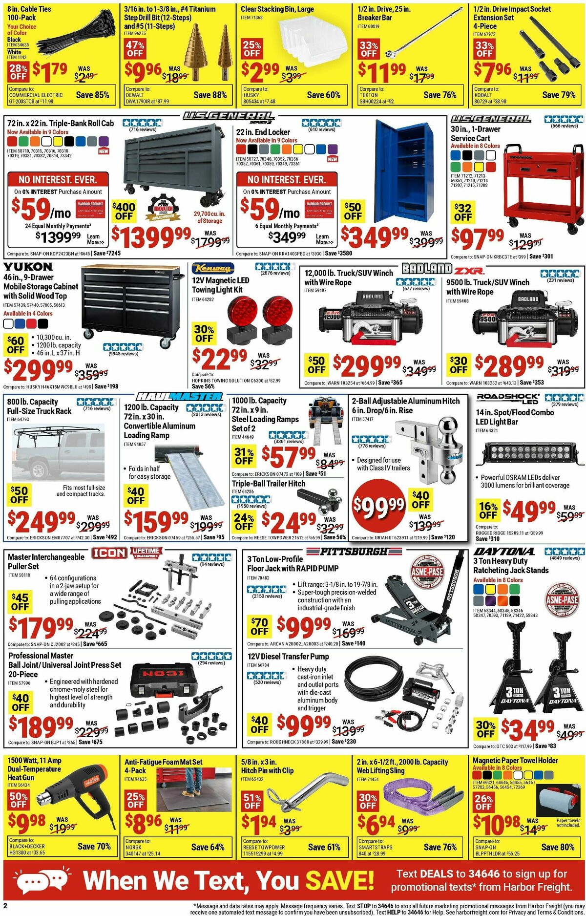 Harbor Freight Tools Weekly Ad from January 12