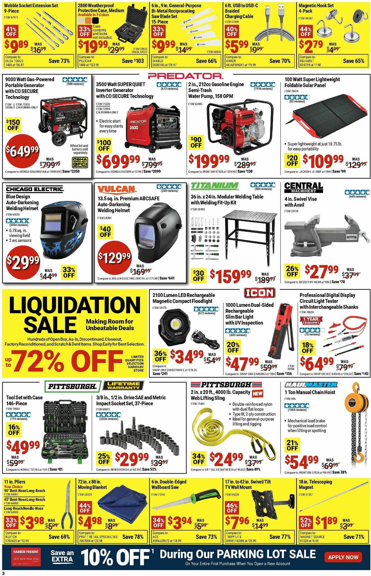 Harbor Freight Tools Weekly Ad from January 12