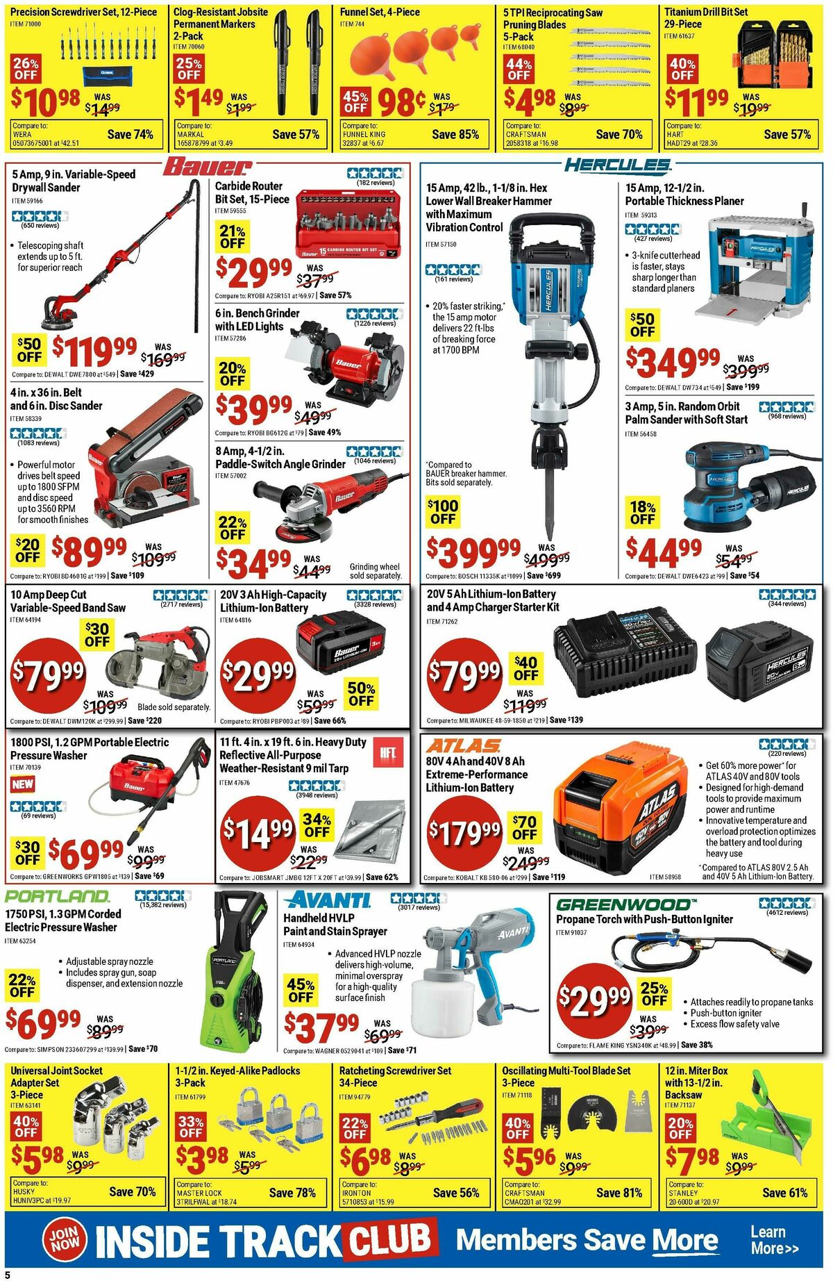 Harbor Freight Tools Weekly Ad from January 12