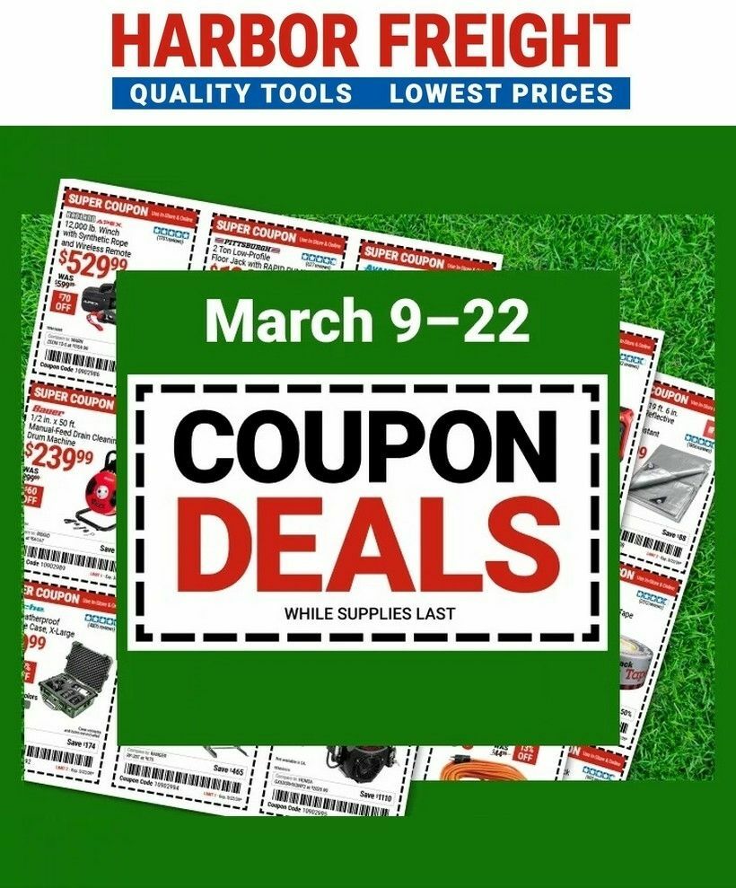 Harbor Freight Tools Weekly Ad from March 9