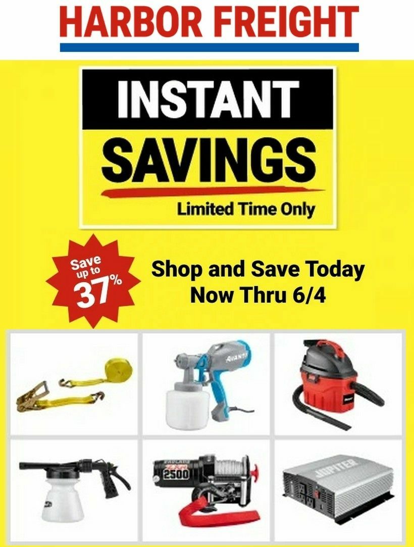 Harbor Freight Tools Instant Savings Weekly Ad from April 15