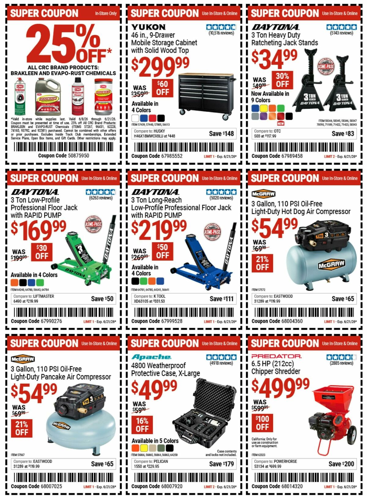 Harbor Freight Tools Weekly Ad from June 8