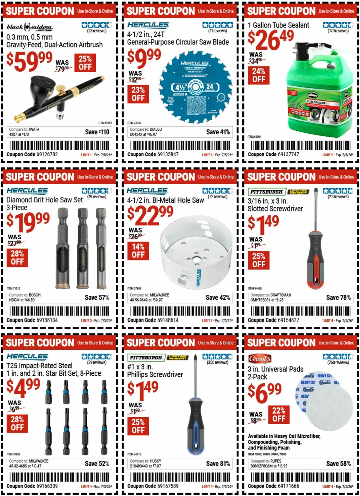 Harbor Freight Tools Weekly Ad from June 22
