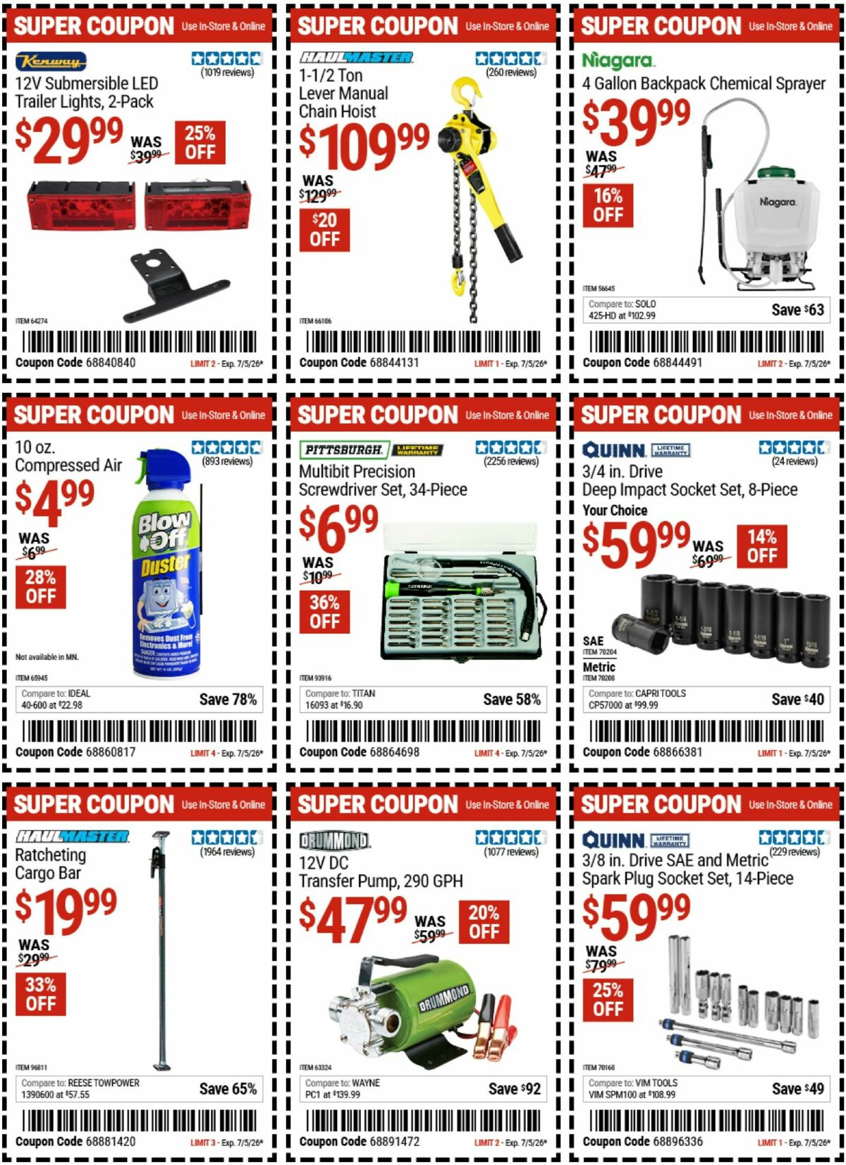Harbor Freight Tools Weekly Ad from June 22