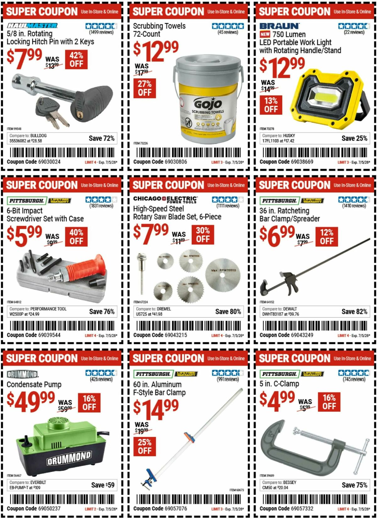 Harbor Freight Tools Weekly Ad from June 22