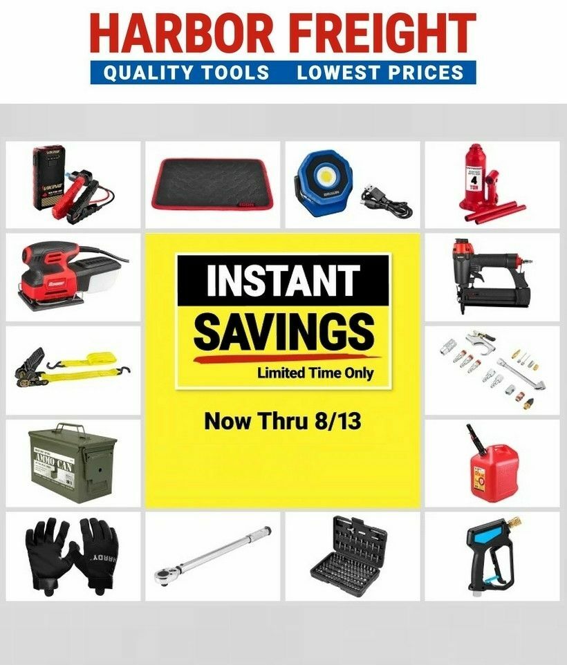 Harbor Freight Tools Instant Savings Weekly Ad from June 22