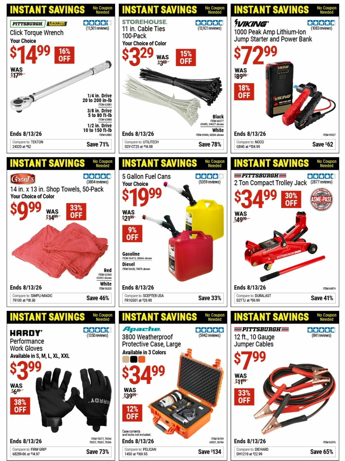 Harbor Freight Tools Instant Savings Weekly Ad from June 22