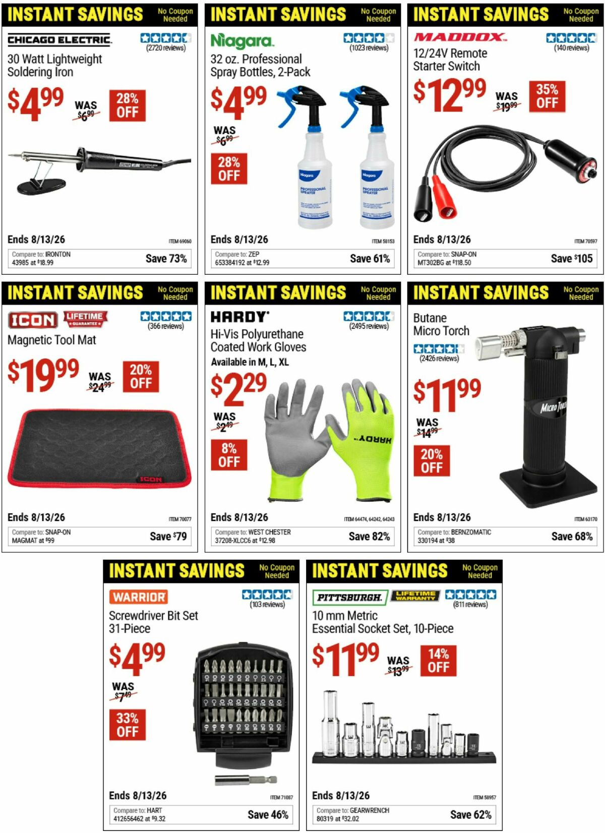 Harbor Freight Tools Instant Savings Weekly Ad from June 22