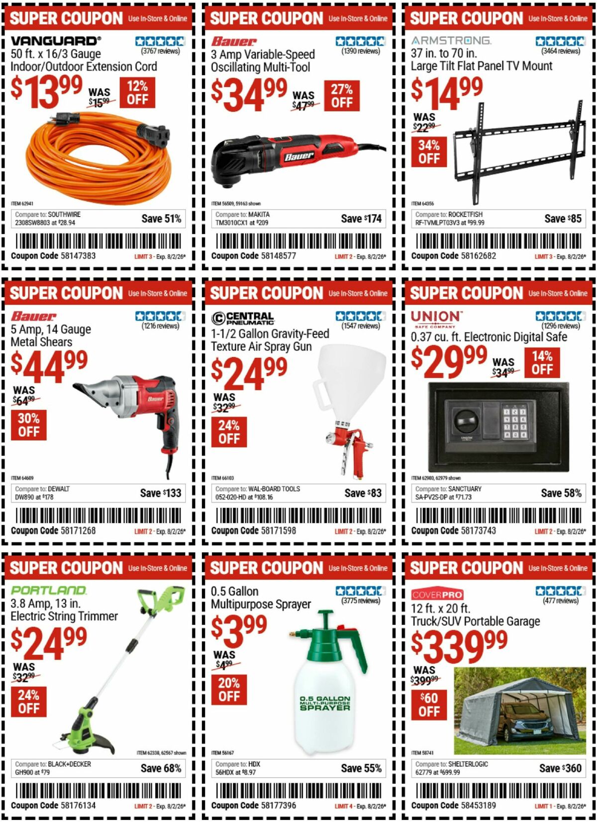 Harbor Freight Tools Weekly Ad from July 20