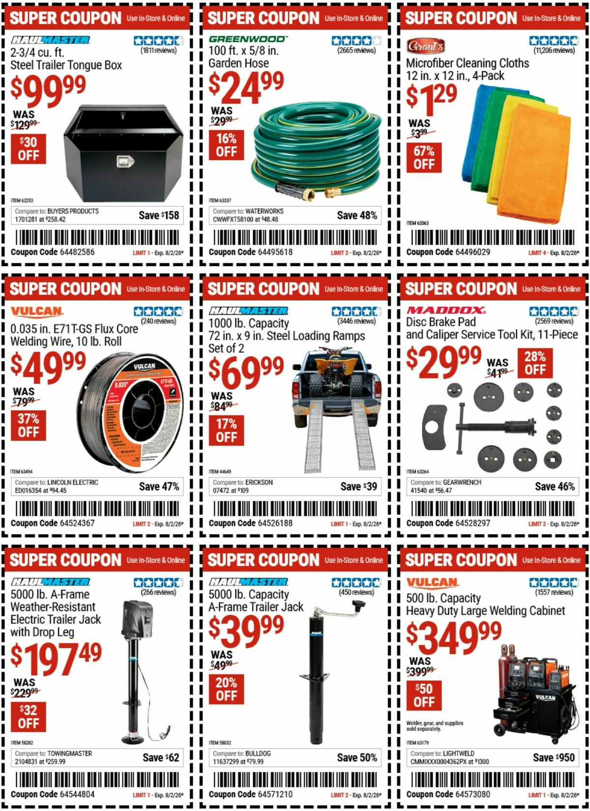Harbor Freight Tools Weekly Ad from July 20