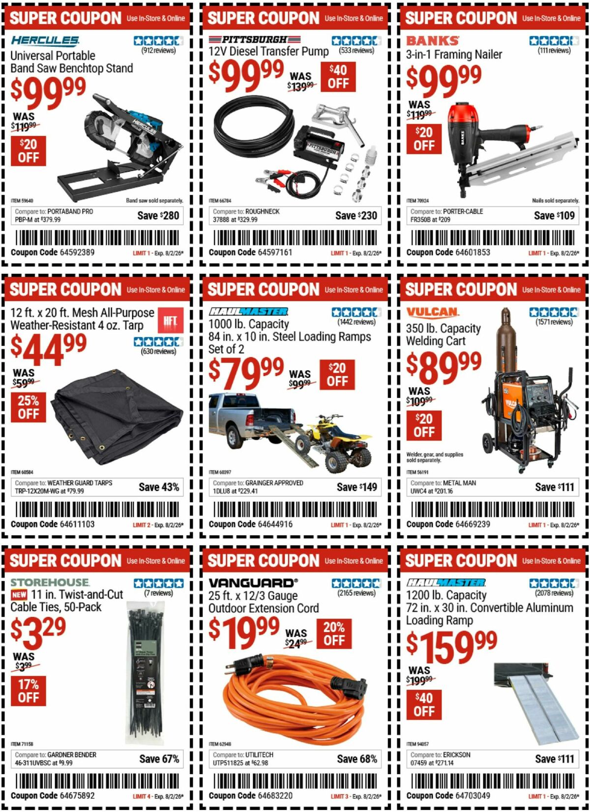 Harbor Freight Tools Weekly Ad from July 20