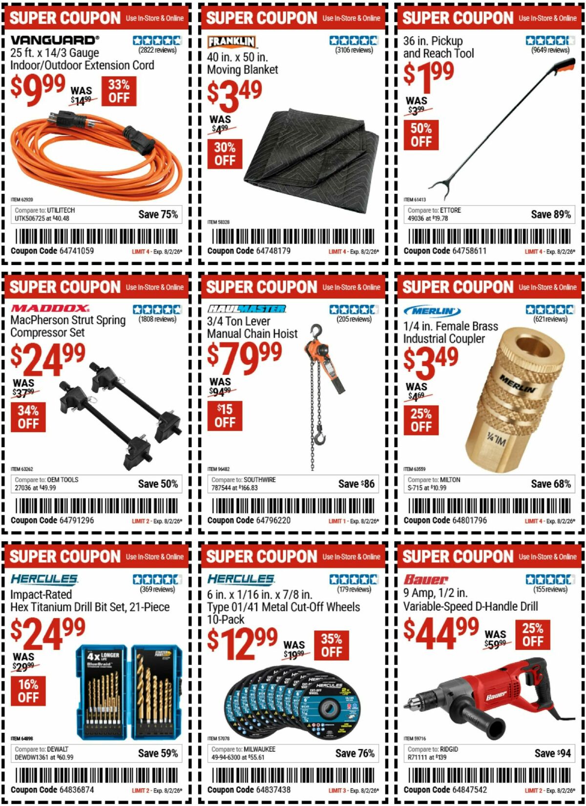 Harbor Freight Tools Weekly Ad from July 20