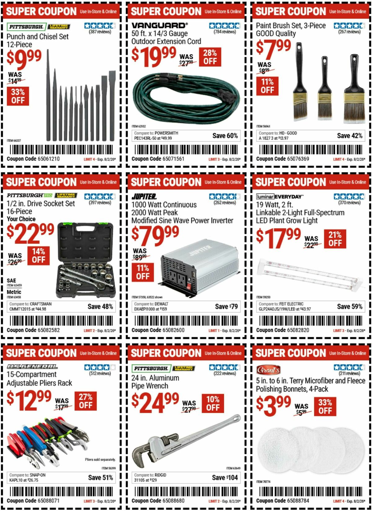Harbor Freight Tools Weekly Ad from July 20
