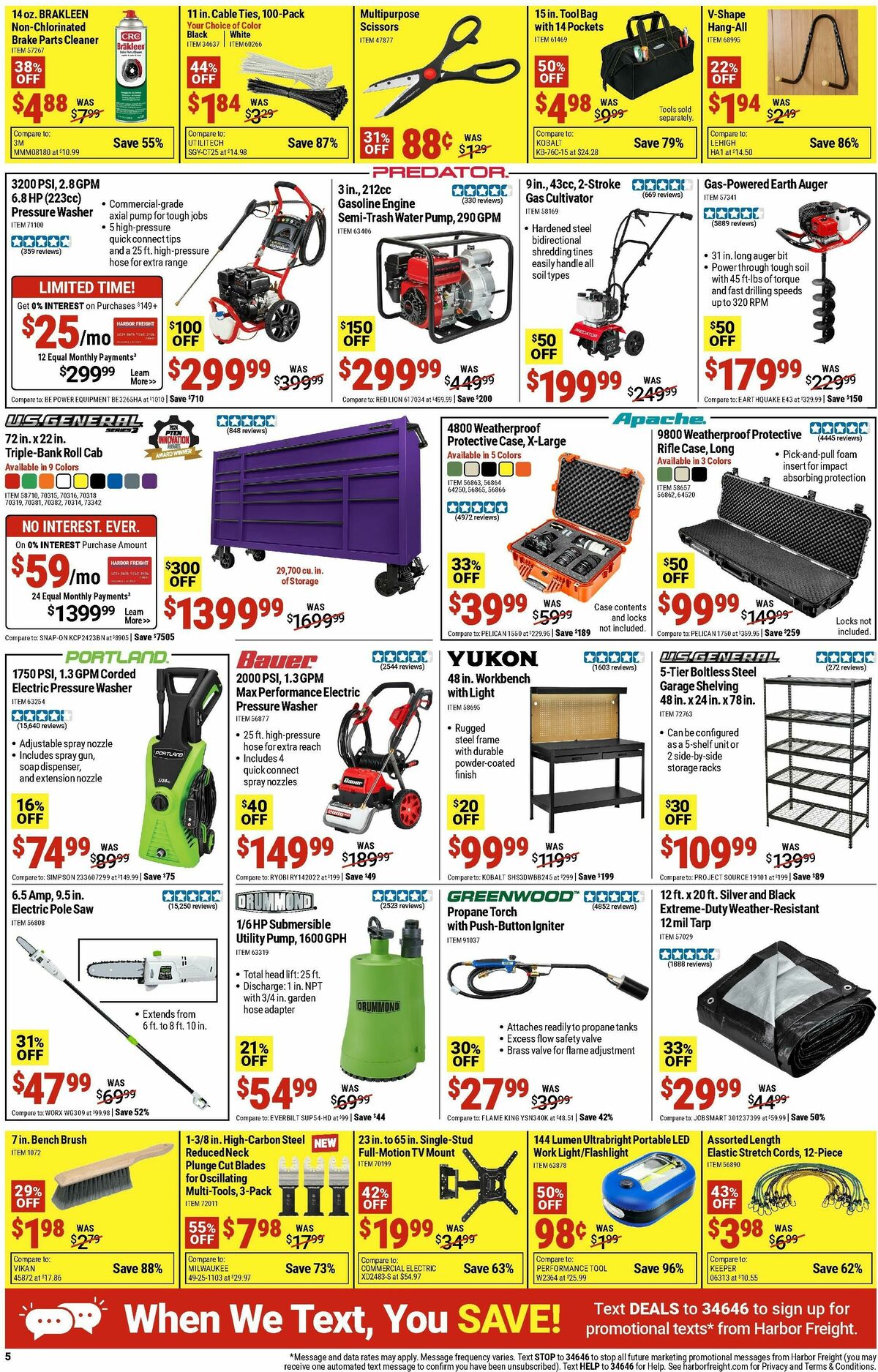 Harbor Freight Tools Weekly Ad from August 10