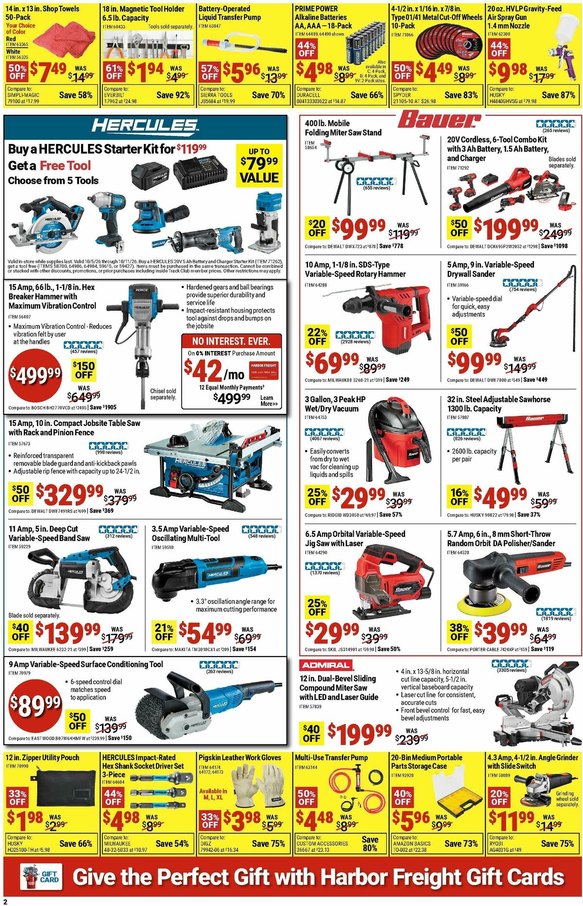 Harbor Freight Tools Weekly Ad from October 5