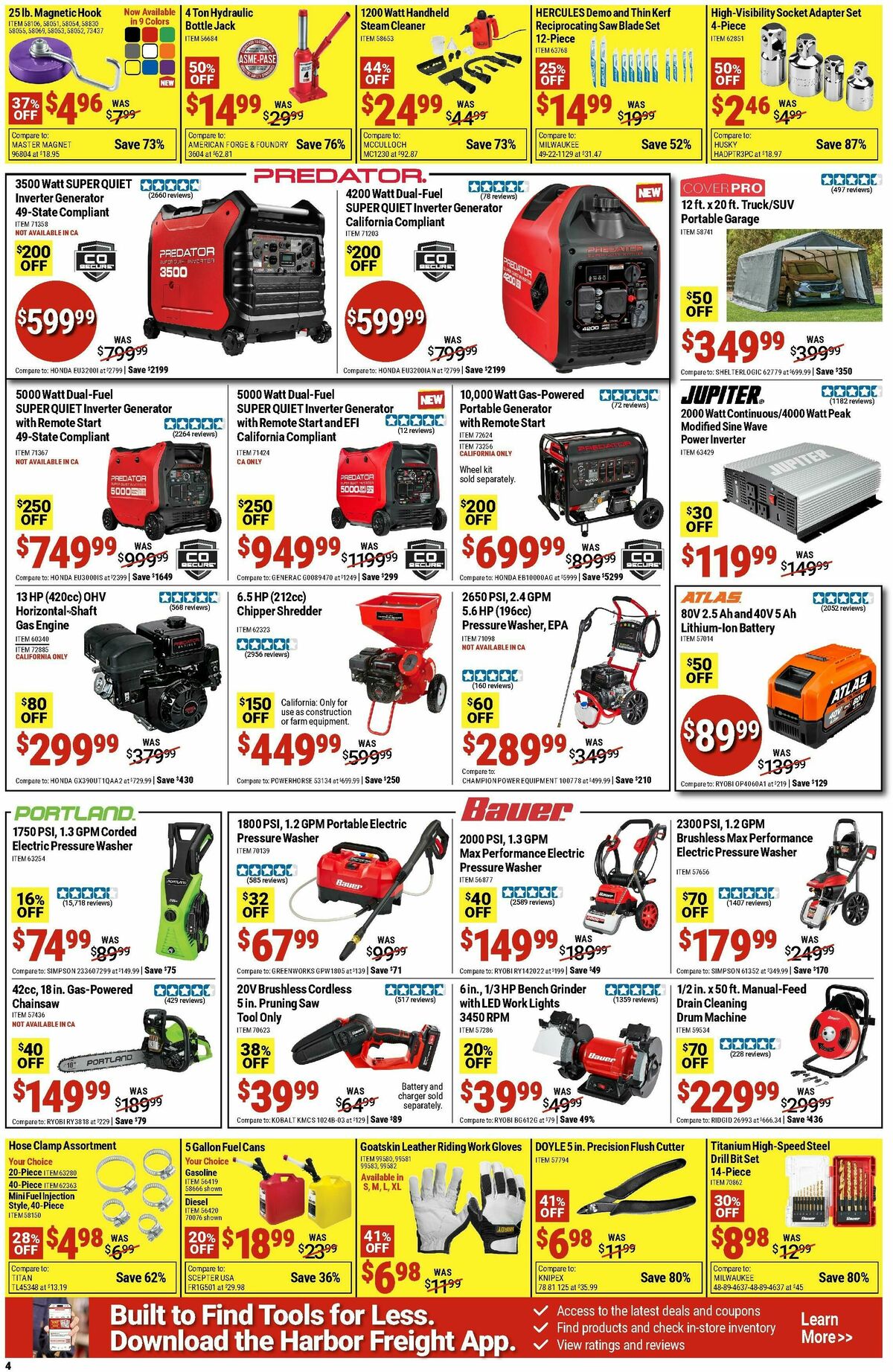 Harbor Freight Tools Weekly Ad from October 5